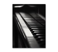 Muholin Poster di strumenti musicali in bianco e nero,chitarra,tamburo,pianoforte,tromba,dipinto su tela,arte murale,arredamento per la casa,soggiorno 60x90cm Senza Cornice