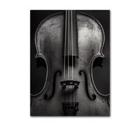 Muholin Poster di strumenti musicali in bianco e nero,chitarra,tamburo,pianoforte,tromba,dipinto su tela,arte murale,arredamento per la casa,soggiorno 30x40cm Senza Cornice