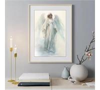 Muholin Vintage angelo custode celeste ragazza messaggero divino poster da parete religioso preghiera soggiorno arredamento casa tela dipinto 40x50cm Senza Cornice