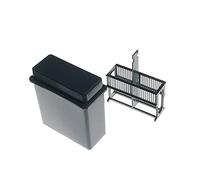 MUHWA 24 Places - Portavaso per microscopio, colore: grigio