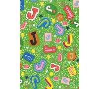 MuiMui A5 Initial J Notebook Hardback Journal with Inspirational Quotes. Lined, Dotted, Graph & Plain Paper Combination - Jelly Design: Personalised diary for teens