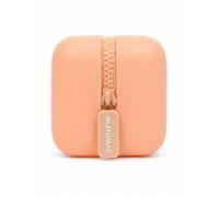 Muitomas Astuccio in Silicone Tinta Unita, Astuccio Portapenne e Trucchi XL con Zip, Case Capiente per Scuola, Università, Ufficio, Make Up e Viaggio Resistente e Lavabile, Peach Fuzz