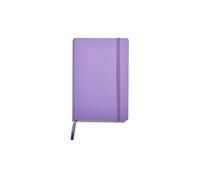Muitomas, Block Notes A5, Notebook Appunti per Ufficio, con Copertina Morbida, Tasca Interna e Chiusura ad Elastico, 120 Fogli a Righe, 13 x 21 cm, Colore Lilla