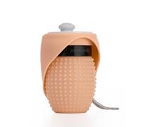 Muitomas, Borraccia per Cani Portatile e AntiPerdite, Compatta e Leggera, Capacità di 350 ml, Colore Peach Fuzz