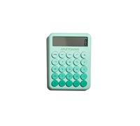 Muitomas, Calcolatrice con Display Ampio a 12 Cifre, Portatile, Alimentazione con Batteria AAA, Colore Verde Salvia