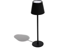 Muitomas, Lampada da Tavolo con Controllo Touch e Intensità della Luce Regolabile, Lampada Design da Comodino o Scrivania, Ricarica cavo USB-C, Batteria 1800 mAh, Colore Nero