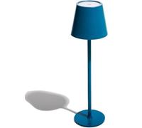 Muitomas, Lampada da Tavolo con Controllo Touch e Intensità della Luce Regolabile, Lampada Design da Comodino o Scrivania, Ricarica cavo USB-C, Batteria 1800 mAh, Colore Blu Ottanio