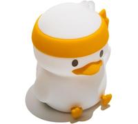 Muitomas, Lampada in Silicone a Forma di Anatra per Bambini, Luce Decorativa Morbida al Tatto per Cameretta, Input DC 4.5V, Bianca