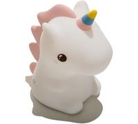 Muitomas, Lampada in Silicone a Forma di Unicorno per Bambini, Luce Decorativa Morbida al Tatto per Cameretta, Input DC 4.5V, Bianca