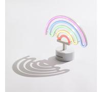 Muitomas Lampada Neon Arcobaleno da Tavolo, Luce LED 3,5W con Ricarica USB-C, Decorazione Luminosa per Casa, Camera e Ufficio