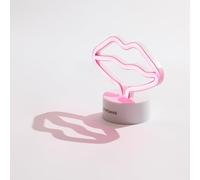 Muitomas Lampada Neon Bacio da Tavolo, Luce LED 3,5W con Ricarica USB-C, Design Decorativo per Casa, Camera e Ufficio