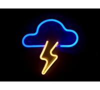 Muitomas, Lampada Neon da Parete, Decorazione a Muro per Ufficio Studio o Casa, Design Colorato a Forma di Nuvola, Potenza 5W, Input DC 5V/1A