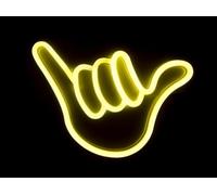 Muitomas, Lampada Neon da Parete, Decorazione a Muro per Ufficio Studio o Casa, Design Colorato a Forma di Mano, Potenza 5W, Input DC 5V/1A