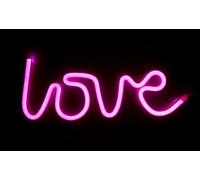 Muitomas, Lampada Neon da Parete, Decorazione a Muro per Ufficio Studio o Casa, Design Colorato con Scritta Love, Potenza 5W, Input DC 5V/1A