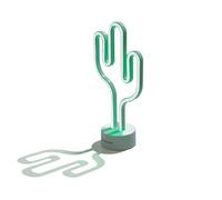 Muitomas, Lampada Neon da Scrivania, Scritta al Neon da Tavolo con Luce Colorata e Brillante, Decorazione per Ufficio o Studio a Forma di Cactus, Potenza 5W, Input 5V/1A