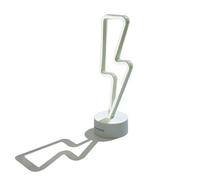 Muitomas, Lampada Neon da Scrivania, Scritta al Neon da Tavolo con Luce Colorata e Brillante, Decorazione per Ufficio o Studio a Forma di Fulmine, Potenza 5W, Input 5V/1A