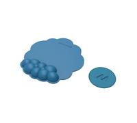 Muitomas, Set Tappetino per Mouse Ergonomico con Poggiapolsi e SottoTazza, Accessori da Scrivania, Colore Blu Ottanio