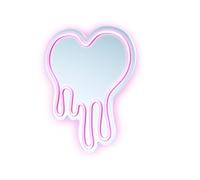 Muitomas NEON MIRROR LAMP TYPE-C HEART