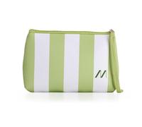 Muitomas Pochette da Donna in Neoprene a Strisce, Borsa da Donna con Chiusura Zip e Laccio Polso, 24 x 16 x 6, Colore Verde Salvia