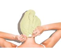Muitomas, Salvietta Turbante per Capelli, Turbante Asciugacapelli Microfibra, Asciugamano per Capelli Donna, Colore Verde Salvia