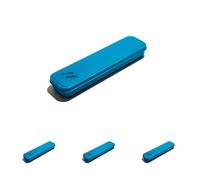Muitomas, Set di Posate Portatile, Kit Completo di Posate per Pranzi Fuori Casa, con Custodia Compatta Facile da Trasportare in Viaggi e Ufficio, Colore Blu Ottanio (Confezione da 4)