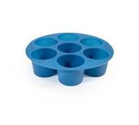 Muitomas Stampo Muffin in Silicone per Friggitrice ad Aria, Dimensioni 17,5×17,5×4 cm, Antiaderente, Riutilizzabile, Resistente al Calore, Per Cupcake e Dolci, Verde Salvia