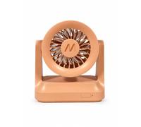 Muitomas Ventilatore da Scrivania Ricaricabile USB-C, Mini Ventilatore da Tavolo Silenzioso, Ventola USB-C Compatta con Batteria, Ideale per Ufficio, Casa e Studio, Peach Fuzz