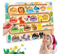Muitotir Giocattoli Montessori per 3 Anni Labirinto Magnetico Colori e Numeri, Bambini 3-8 Anni, Ordinamento dei Colori, Conteggio, Giocattoli Educativi per 3-6 Anni, Ragazzi e Ragazze