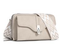 Muiyukka Borsa a Tracolla per Cellulare, Tracolla Porta Cellulare in Pelle Portafoglio Porta Custodia, Borsa a Tracolla Telefonica Piccola con Fessure per Carte e Tracolla Regolabile per Donna, Beige