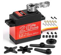 Muizei 20kg Servomotore Digitale Metallo Servo 180 Compatibile Con Arduino Servosterzo Elettrico Servocomando Rc 1/10 1/8 Per Modellismo Robot Braccio