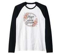 Mujer En Mi Nueva Versión Self Love Femminile Energia Maglia con Maniche Raglan
