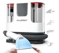 MUJERBAY® - Detergente per tappeti e tappezzeria, portatile, 12 kpa, facile da spostare, con ruote e manico universali, 3 cm, per la pulizia profonda di divani, scale, auto e animali domestici, colore