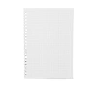 MUJI 無印良品 - Ricarica di carta a quadretti A5, griglia da 5 mm, 20 fori, 100 fogli, 210 x 148 mm (1, A5)