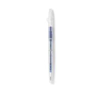 Muji Penna a sfera cancellabile sottile, punta da 0,38 mm, stile bussante, trasparente (blu navy)