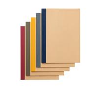 MUJI Quaderni, Confezione da 5 Fogli, 30 Fogli, Righe Colorate B5