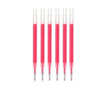Muji - Set di 6 ricariche per penna a sfera con inchiostro gel liscio, punta fine da 0,5 mm, compatibili con penne a sfera tipo Knock e corpo gel (Sakura)