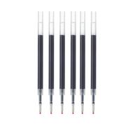 MUJI - Set di 6 ricariche per penna a sfera con inchiostro gel, punta ultra fine da 0,3 mm, compatibili con corpo penna tipo Knock e Cap (blu)