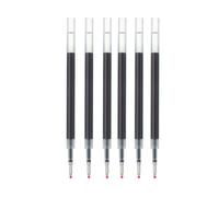 MUJI - Set di 6 ricariche per penna a sfera con inchiostro gel, punta ultra fine da 0,3 mm, compatibili con corpo penna tipo Knock e Cap (blu navy)