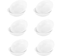 Mujiluxe Ciotole per salsa, 12 pezzi, rotonde, ciotole per dessert, per snack, sushi, salsa di soia, spezie, contorni, frutta e snack, mini ciotola bianca