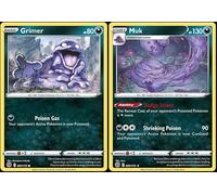 Muk 085/172 Brilliant Stars - Lotto di 2 carte Evolution Pokemon - Dark Type