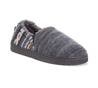 MUK LUKS Men's Christopher Slippers, Pantofole Uomo, Peltro Zaffiro Scuro, Medium