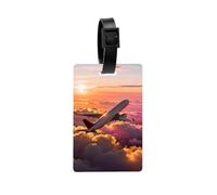 Muka 10 etichette personalizzate per bagagli a sublimazione, etichette per bagagli in acrilico personalizzate per valigie, accessori da viaggio, colore bianco