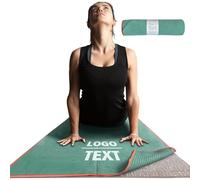 Muka Asciugamano per Tappetino Yoga Personalizzabile con Punto Antiscivolo, Asciugamano per Tappetino Antiscivolo trasferimento Termico e Ricamo