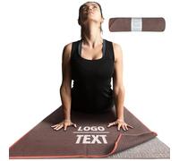 Muka Asciugamano per Tappetino Yoga Personalizzabile con Punto Antiscivolo, Asciugamano per Tappetino Antiscivolo trasferimento Termico e Ricamo