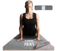 Muka Asciugamano per Tappetino Yoga Personalizzabile con Punto Antiscivolo, Asciugamano per Tappetino Antiscivolo trasferimento Termico e Ricamo