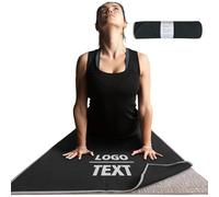 Muka Asciugamano per Tappetino Yoga Personalizzabile con Punto Antiscivolo, Asciugamano per Tappetino Antiscivolo trasferimento Termico e Ricamo
