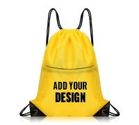 Muka Borsa da Palestra con Coulisse Premium Personalizzata per Donne e Uomini con Tasca Frontale con Cerniera