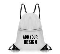 Muka Borsa da Palestra con Coulisse Premium Personalizzata per Donne e Uomini con Tasca Frontale con Cerniera