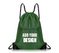 Muka Borsa da Palestra con Coulisse Premium Personalizzata per Donne e Uomini con Tasca Frontale con Cerniera