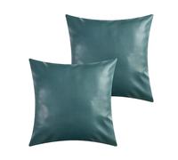 Muka Confezione da 2 Federe per Cuscini in Ecopelle, Fodera per Cuscino Decorativa per Schienale del Divano in Pelle Cucita a Mano-Marina Militare- 18"x18"